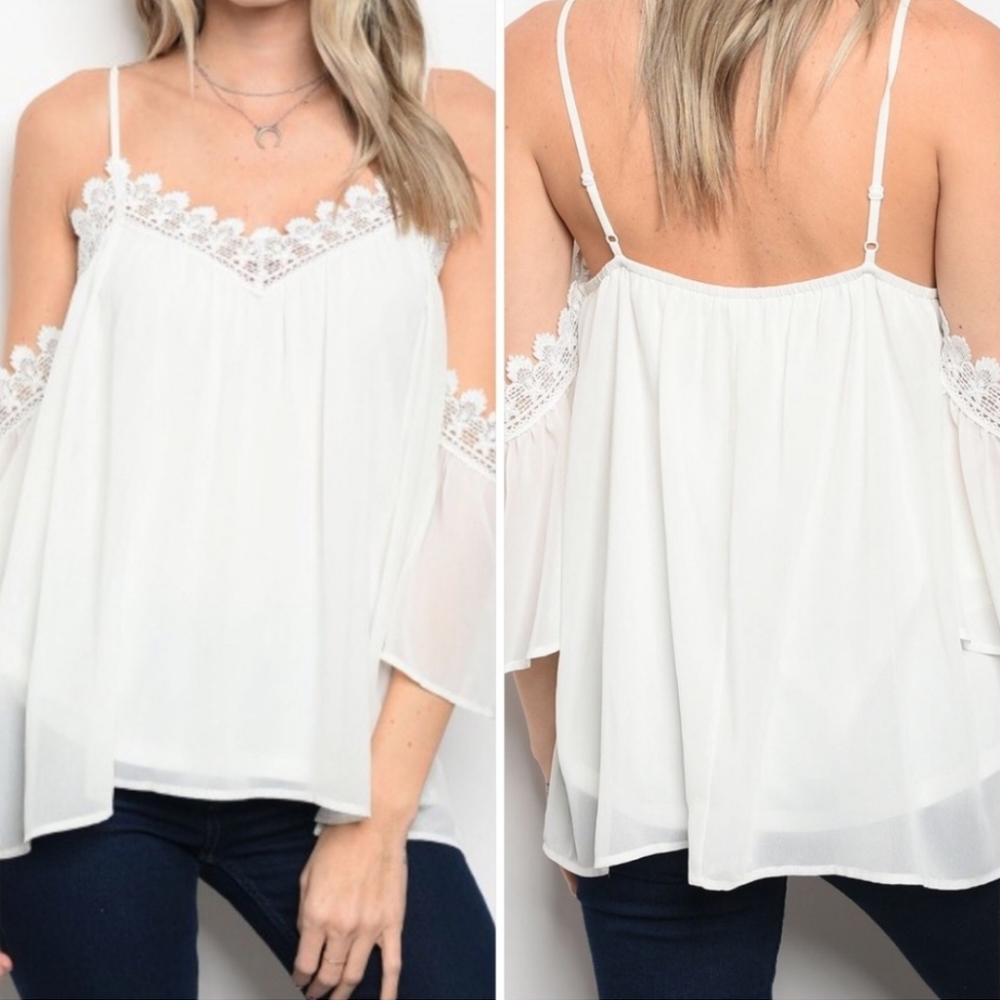 Boutique Cold Shoulder Top